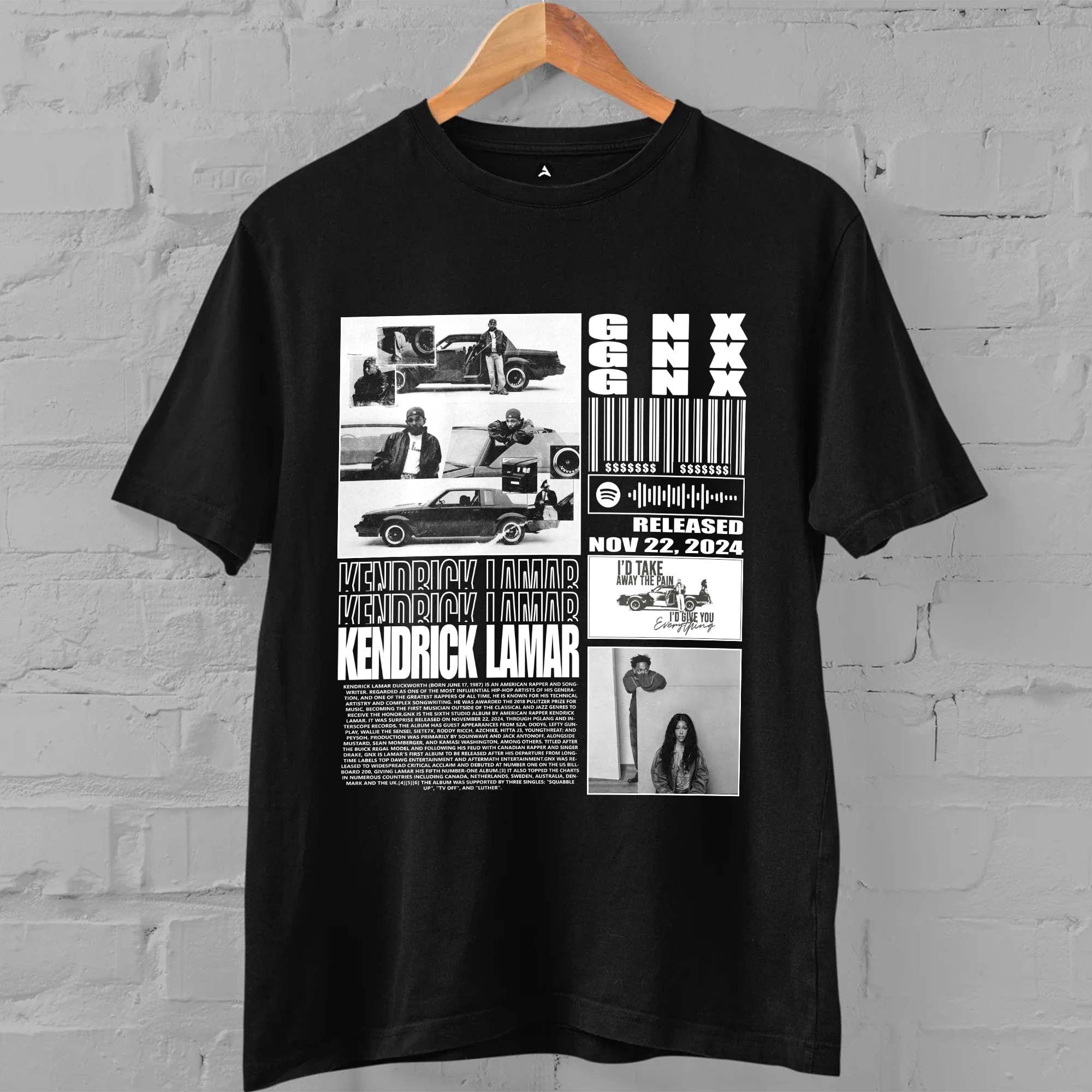 Limited Edition GNX Kendrick Lamar Music T-Shirt – Fan Favorite