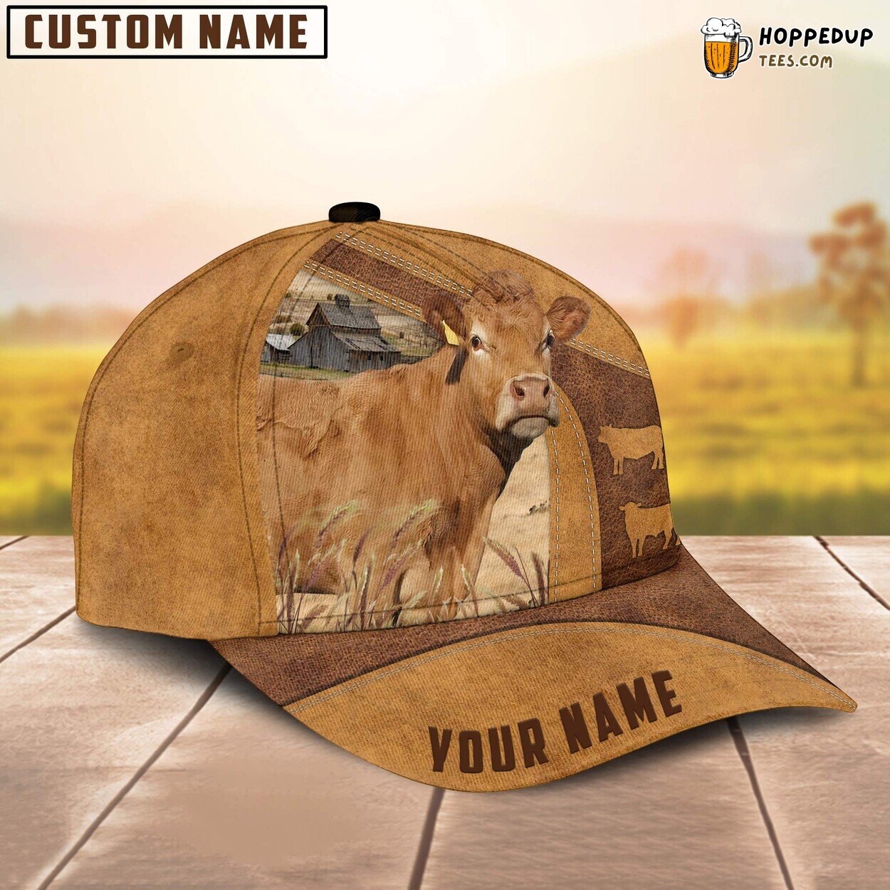 Limousin Cattle Custom Farm Baseball Cap Zealous Farmer Lover