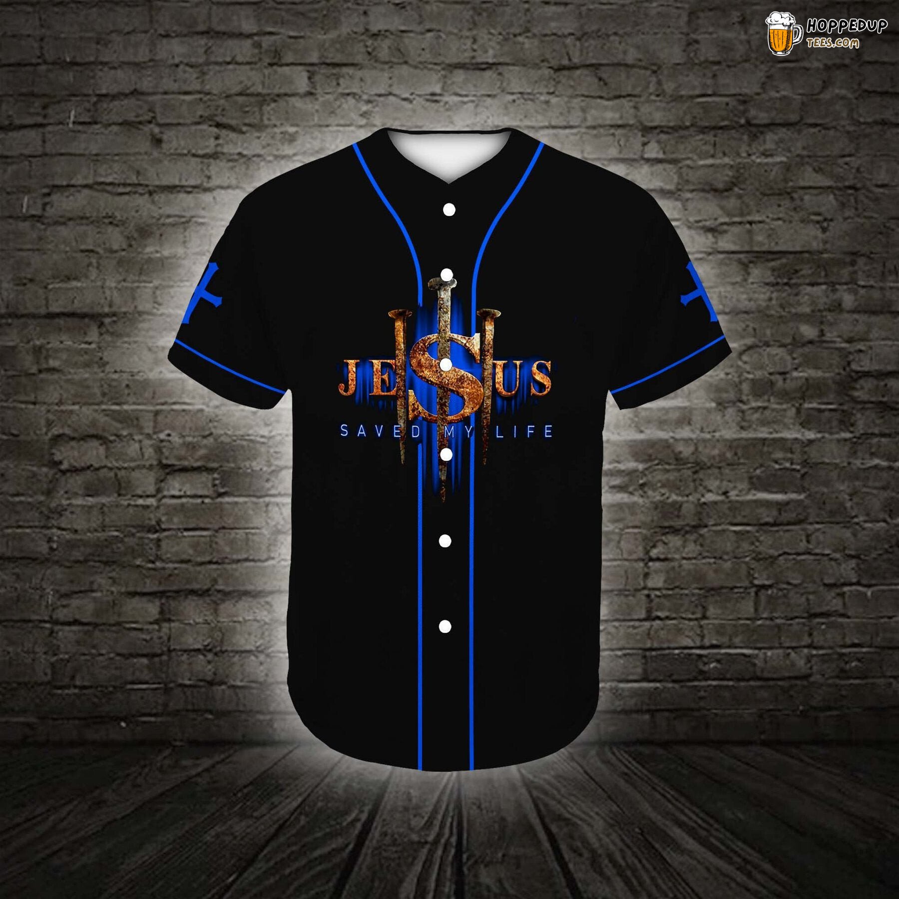 Lion Christian Stand With God Baseball Tee Jersey Shirts 3D