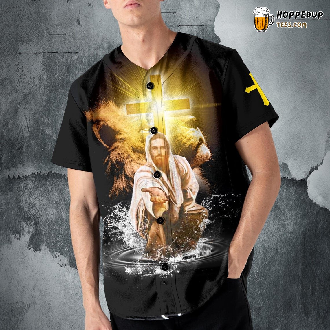 Lion JesuIMy God My King My Lord Baseball Tee Jersey Shirt | 5XL Full Size