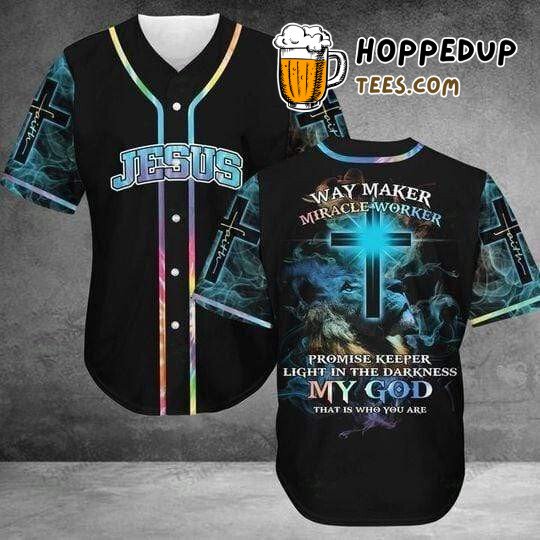 Lion Way maker miracle worker promise keeper Baseball Tee Jersey Shirts 3D
