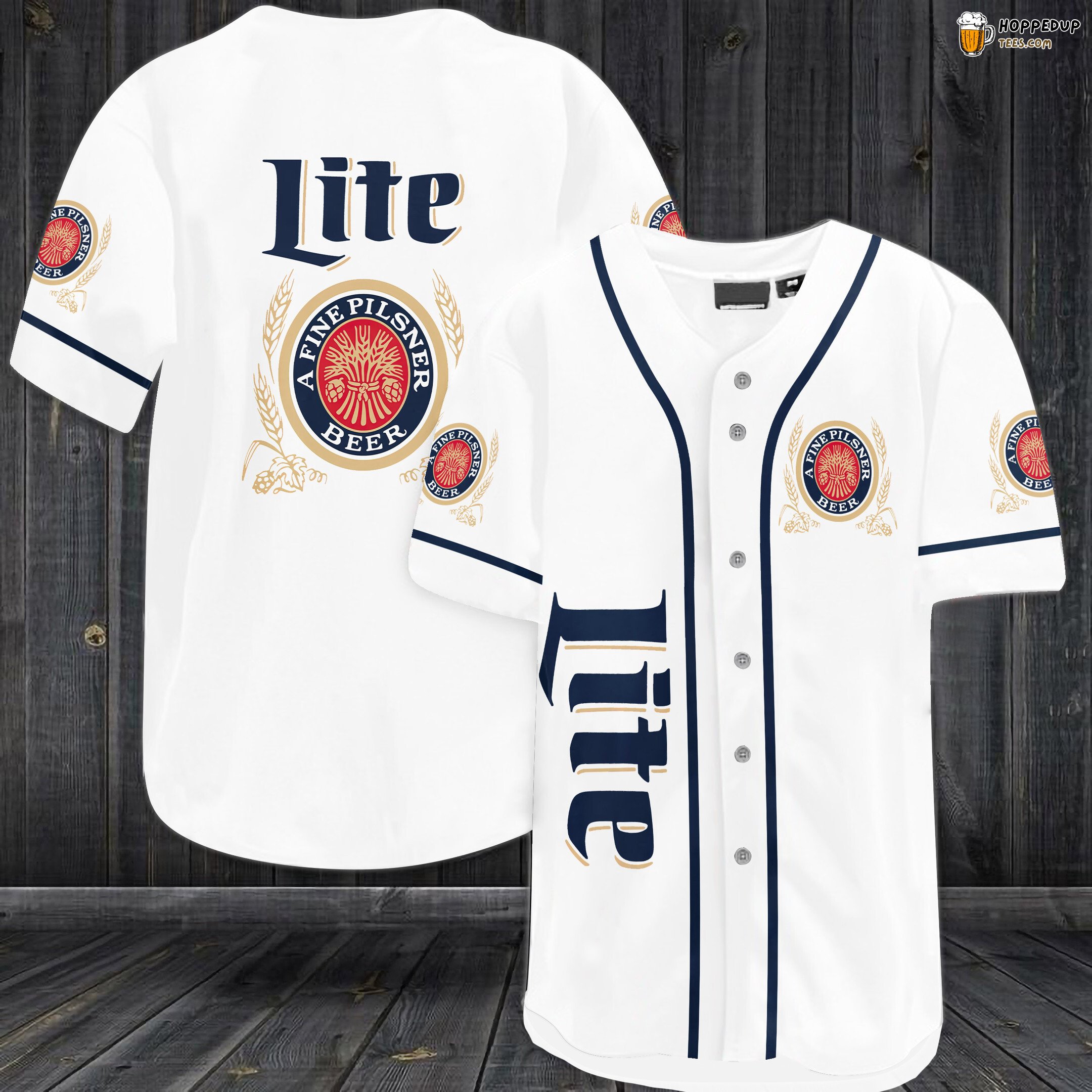 Lite A Fine Pilsner Beer Baseball Jersey White Unisex Jersey Shirt