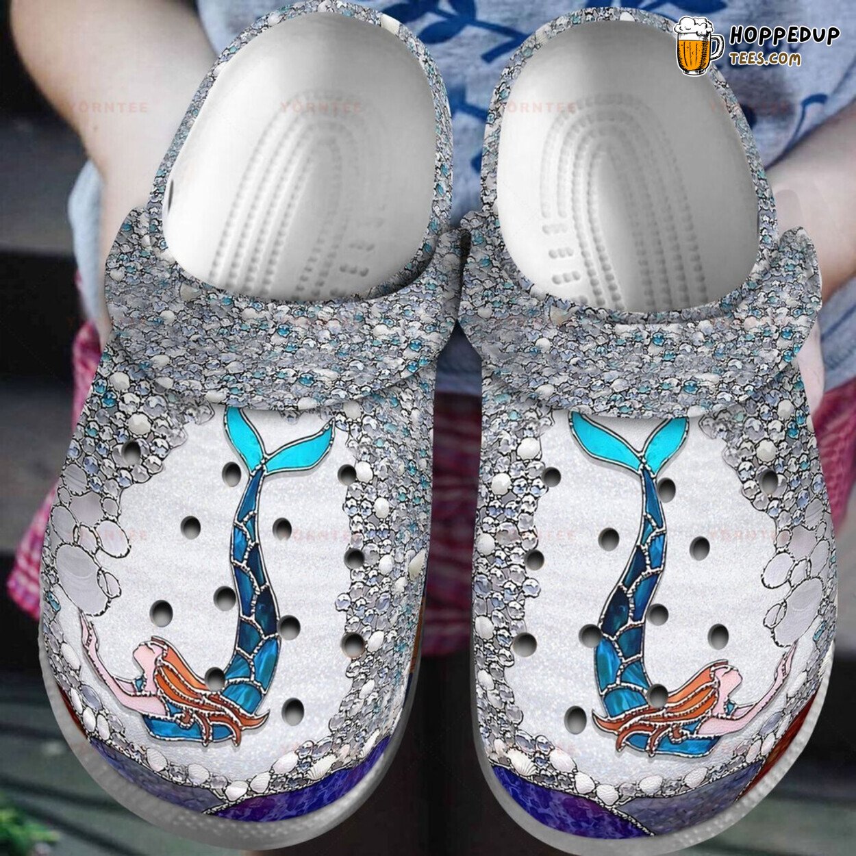Little Mermaid Ocean Theme Lover’s Gift Rubber Clog Shoes Comfy Footwear