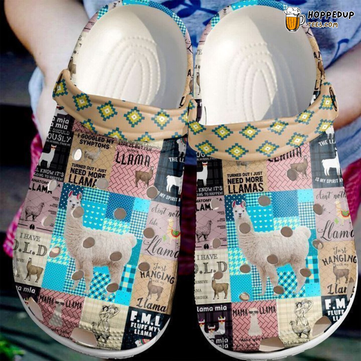 Llama Lover Theme Classic Comfortable Clogs Shoes Unique and Stylish Design