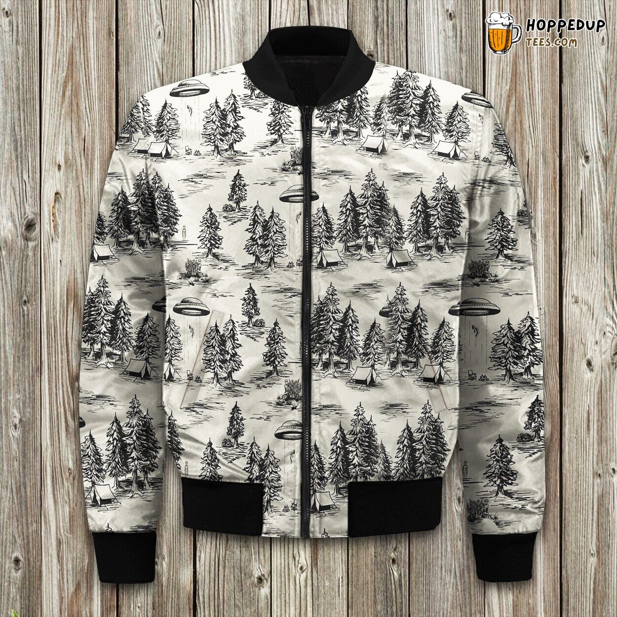 Lodge Vintage Art Bomber Jacket