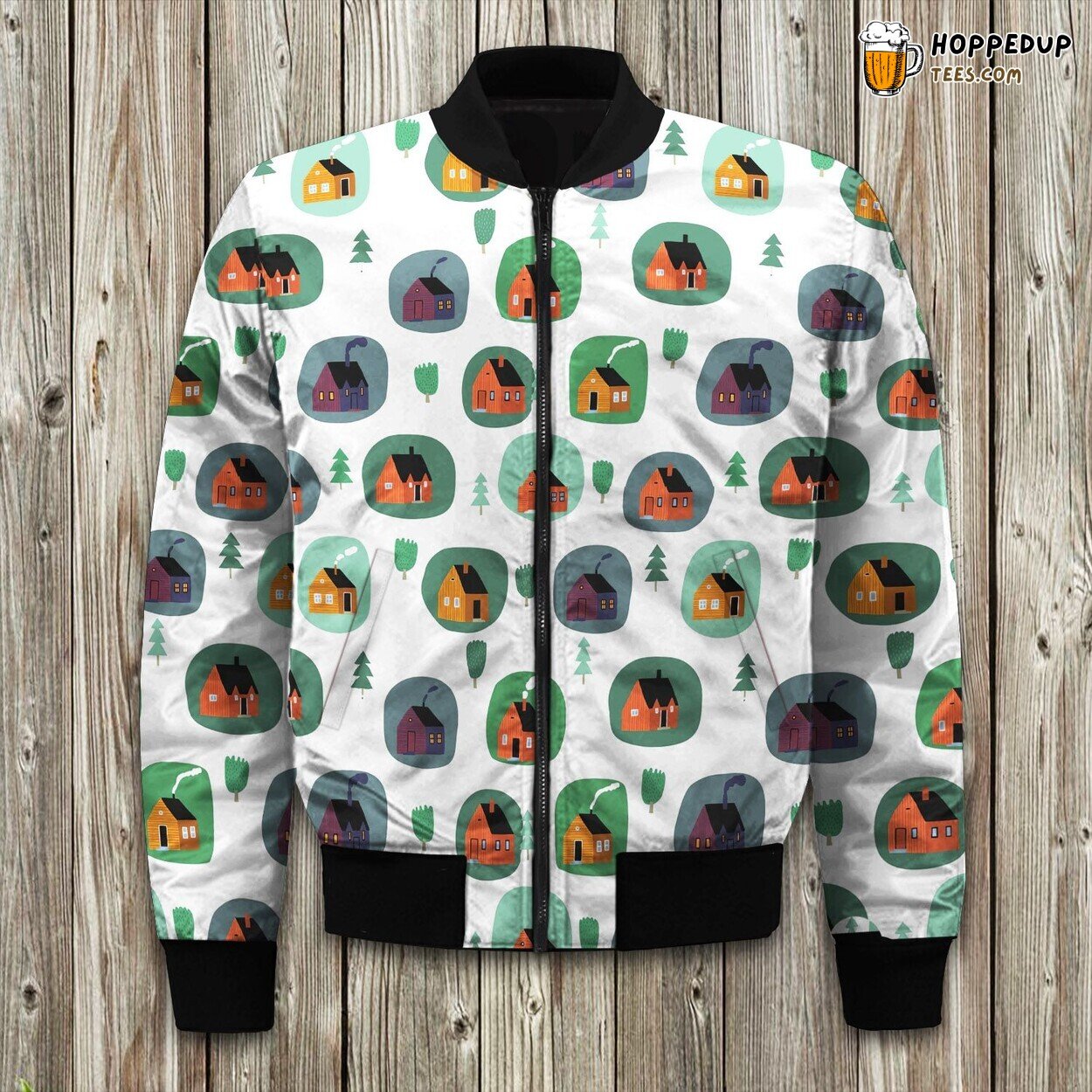 Lodge’s Unique Pattern Winter Bomber Jacket Elite Design Touch