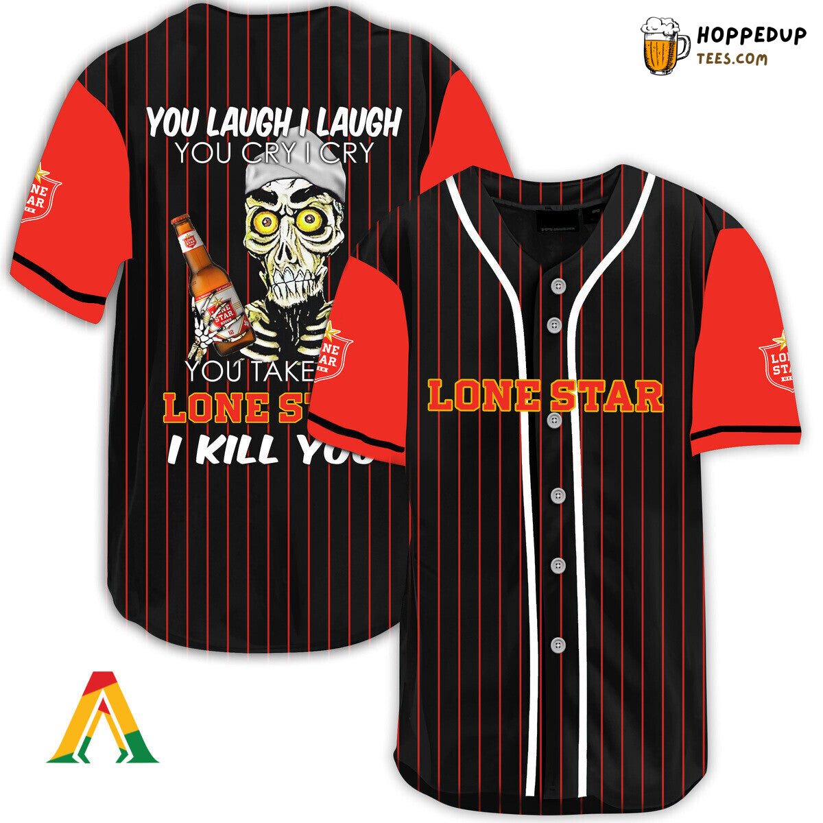 Lone Star Beer Defender Baseball Jersey Unique Laugh Cry Distinctive Design