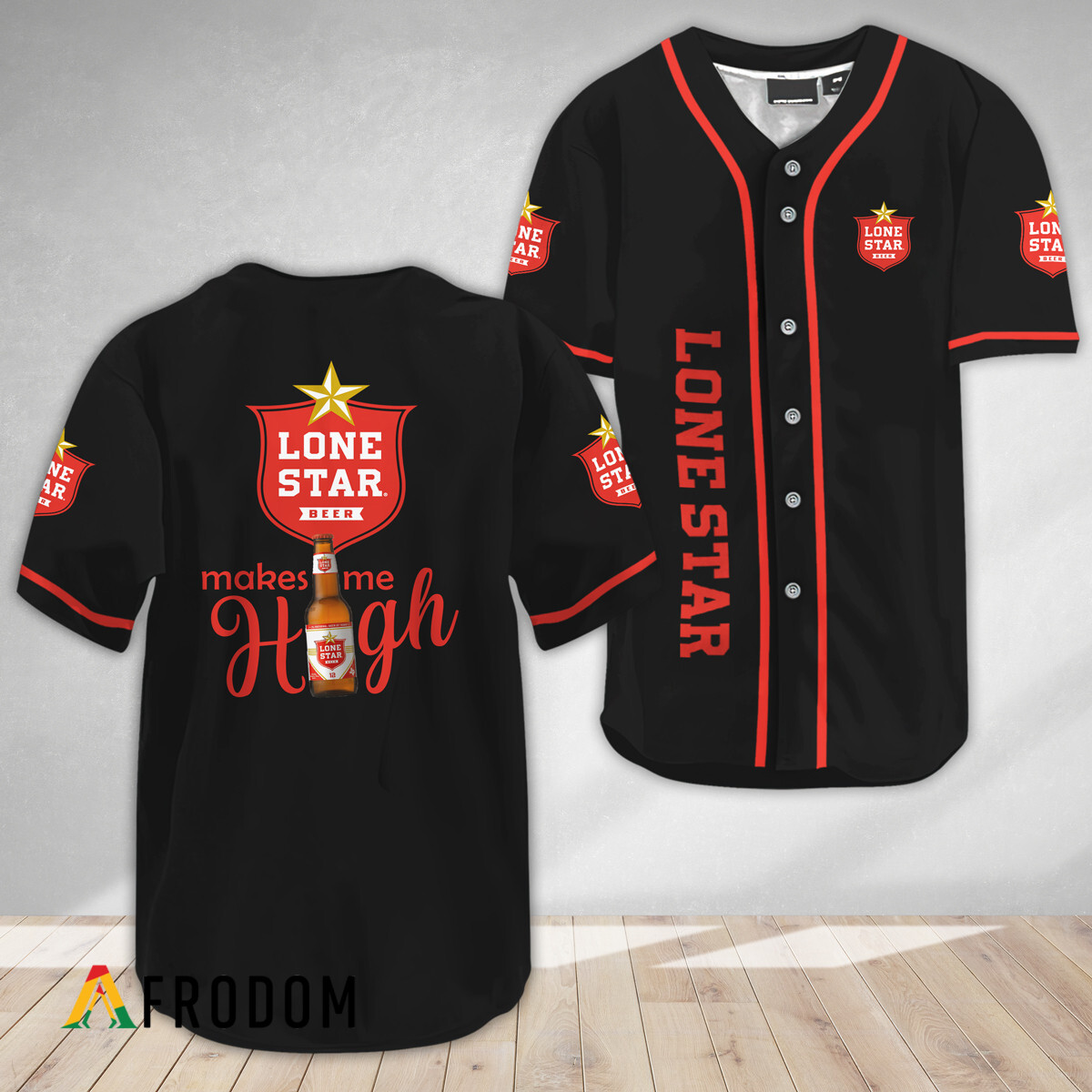 Lone Star Beer Make Me High Baseball Jersey HU