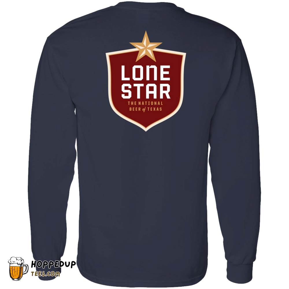 Lone Star Beer Navy Crest Tee – HU