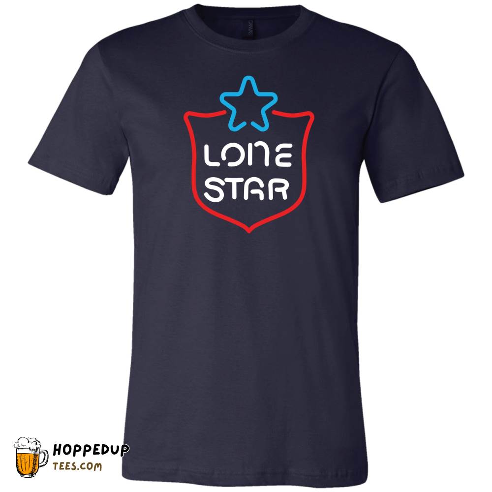 Lone Star Beer Neon Navy Tee – HU