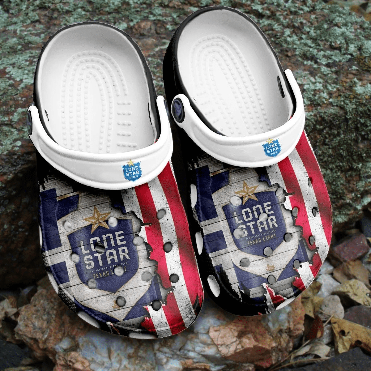 Lone Star Beer Stylish Comfy Crocband Clogs HU