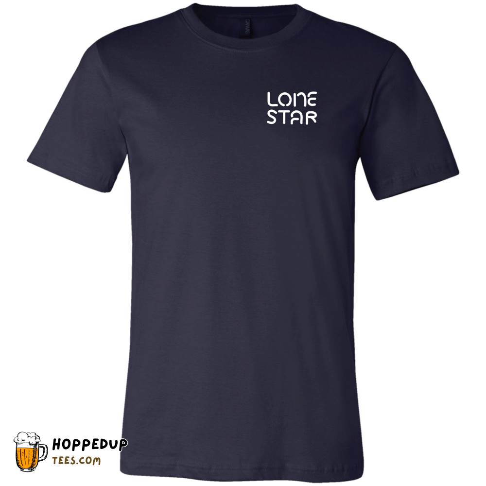 Lone Star Beer Texas Neon Navy Back Graphic T-Shirt – HU