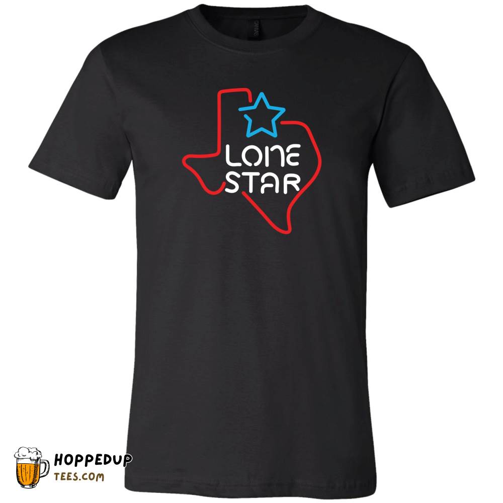 Lone Star Beer Texas Neon Navy Tee – HU