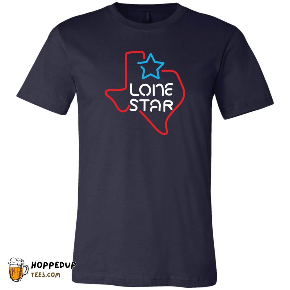 Lone Star Beer Texas Neon Navy Tee – HU
