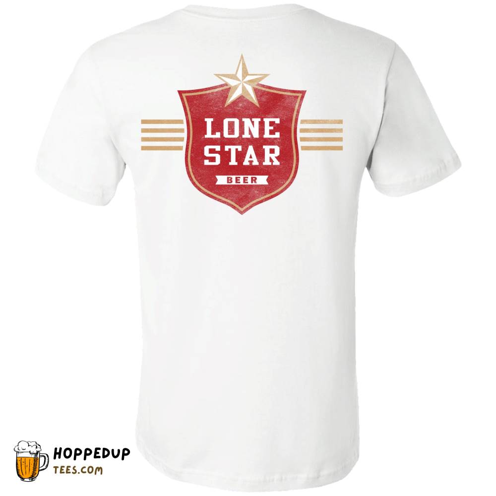 Lone Star Beer Vintage Label White Back Graphic Tee – HU