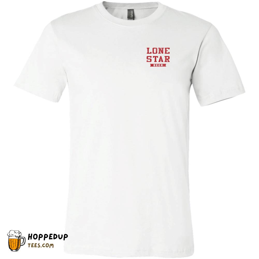 Lone Star Beer Vintage Label White Back Graphic Tee – HU