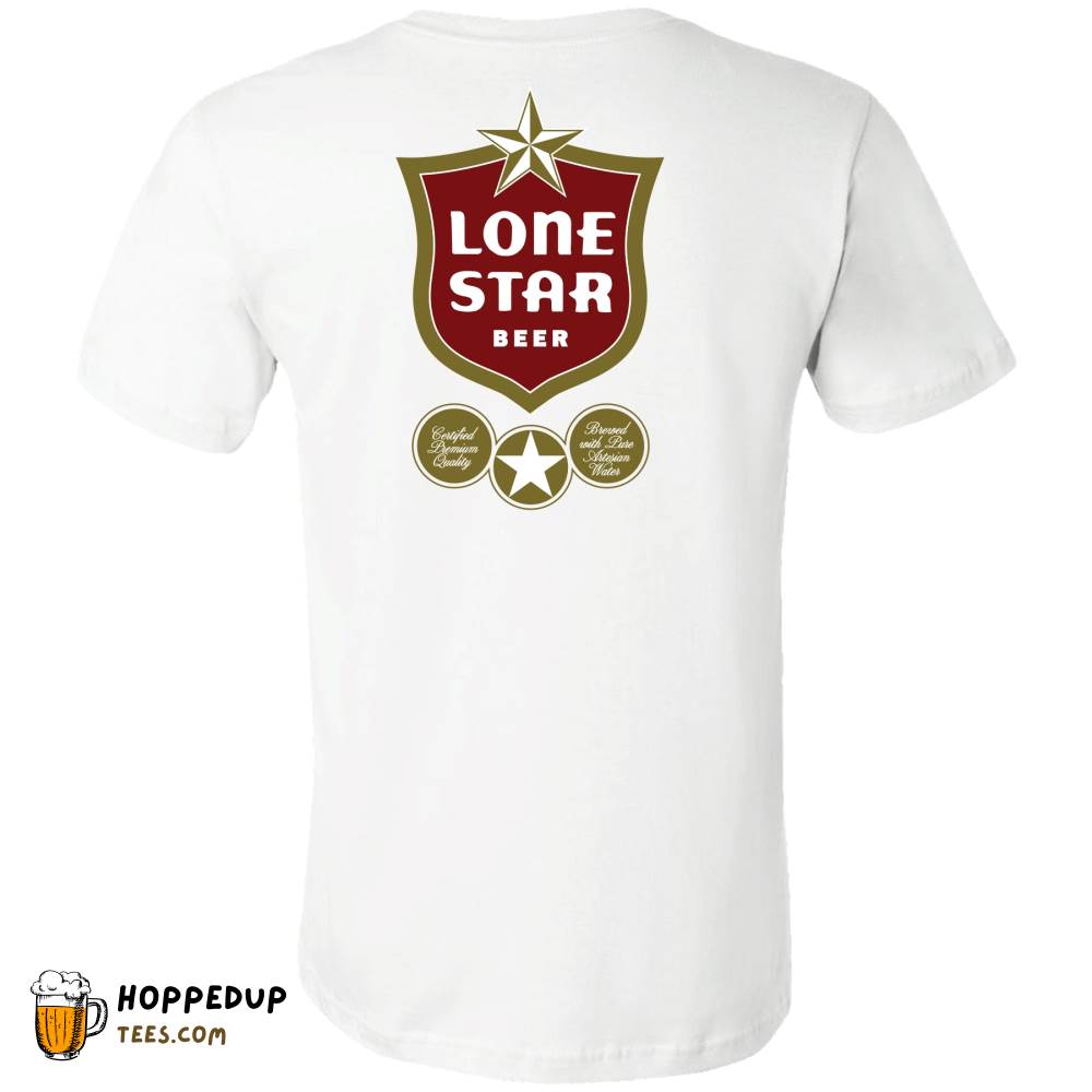Lone Star Beer Vintage Sign 2-Sided Athletic Heather Tee – HU