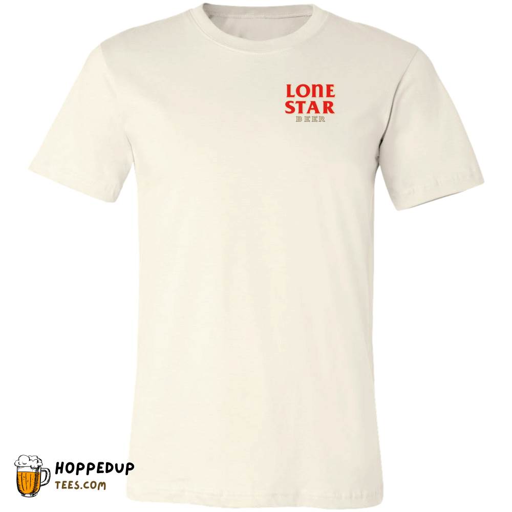 Lone Star Beer Vintage Sign 2-Sided Natural Back T-Shirt – HU