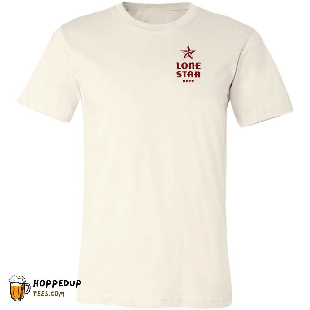 Lone Star Beer Vintage Sign 2-Sided Natural T-Shirt – HU