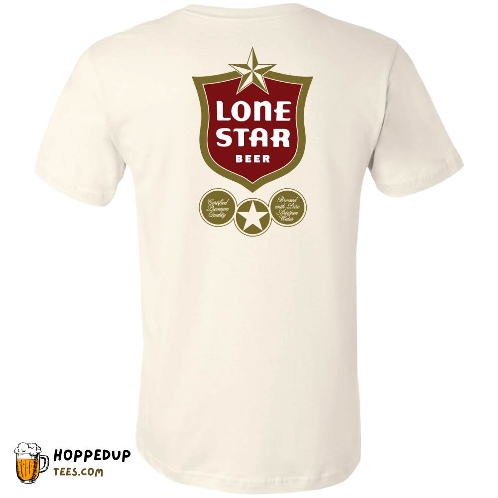 Lone Star Beer Vintage Sign 2-Sided Natural T-Shirt – HU