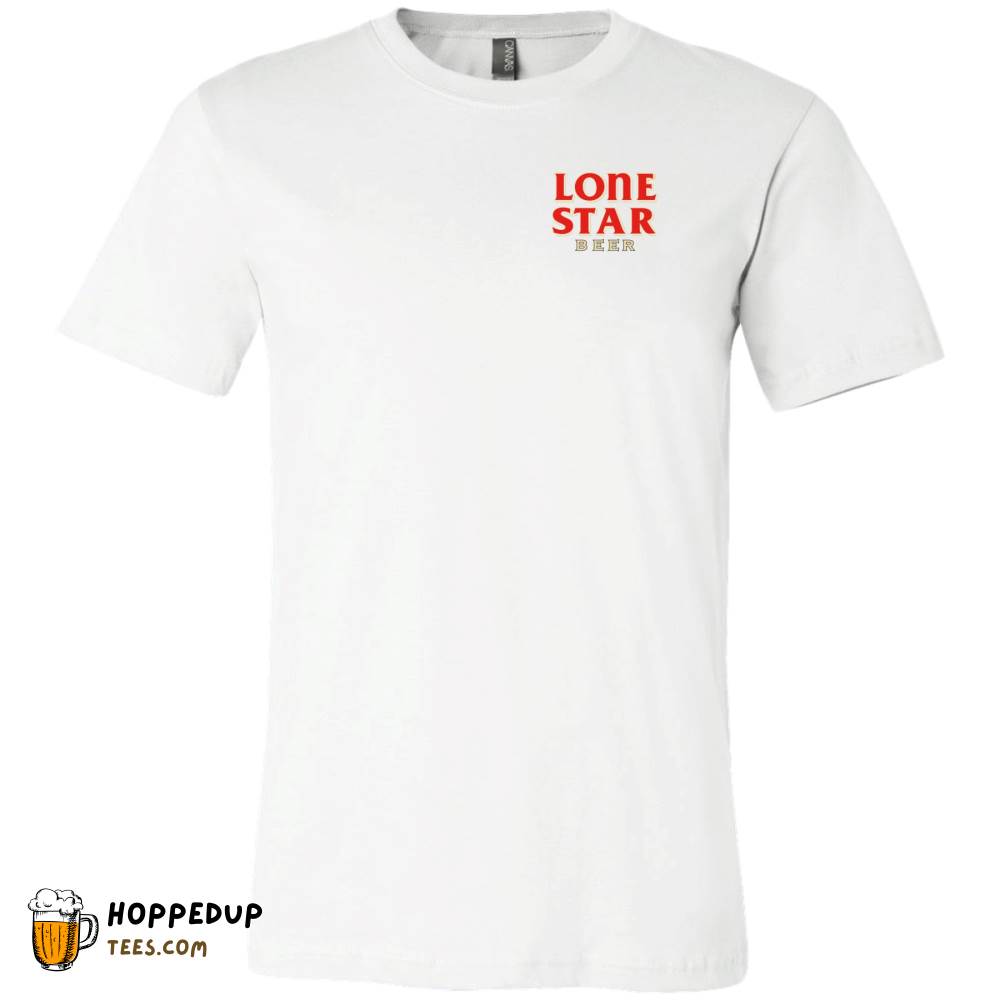 Lone Star Beer Vintage Sign 2-Sided White Back Tee – HU