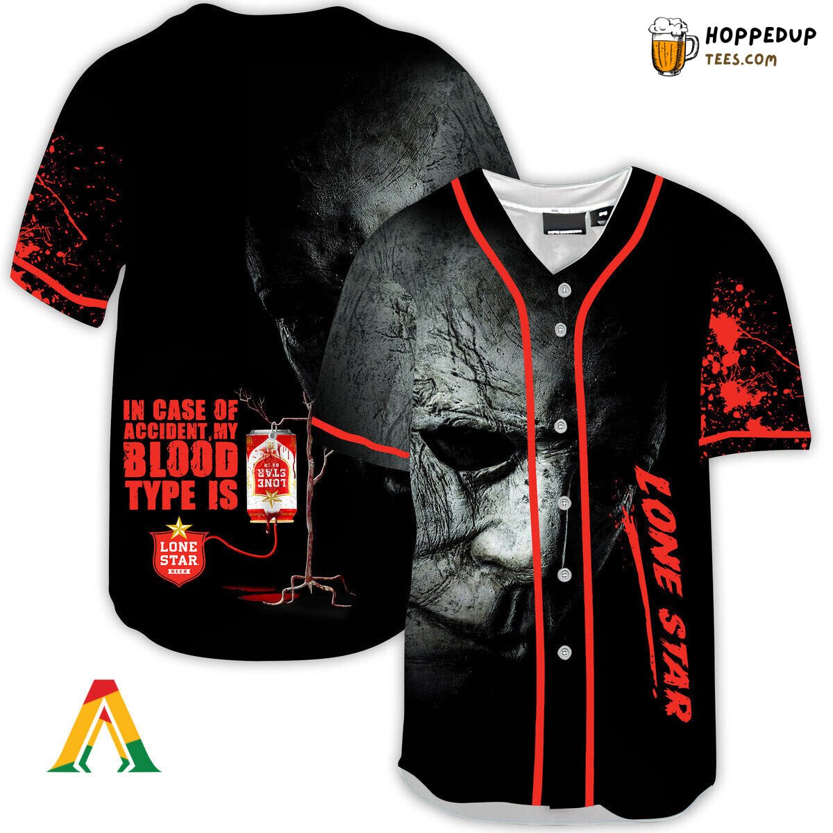 Lone Star Michael Myers Unique Halloween Horror Themed Baseball Jersey