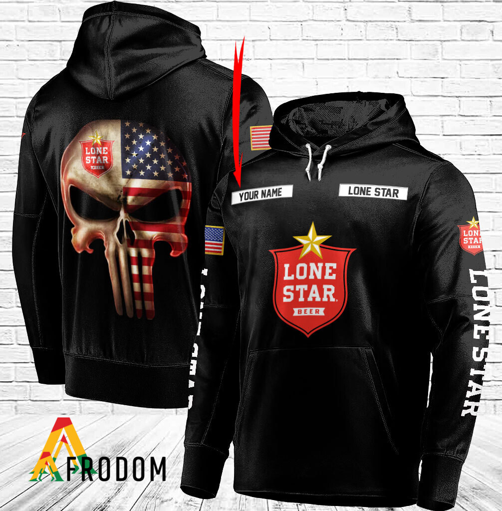 Lone Star Skull Flag Personalized Hoodie HU
