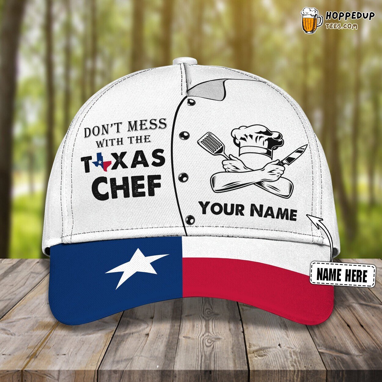 Lone Star State Chef Personalized Classic Cap 3D Unique Texas Culinary