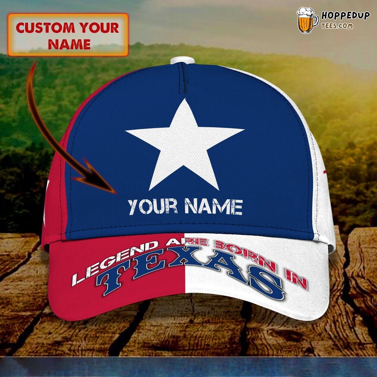 Lone Star State Personalized 3D Classic Cap Celebrating Texas Pride