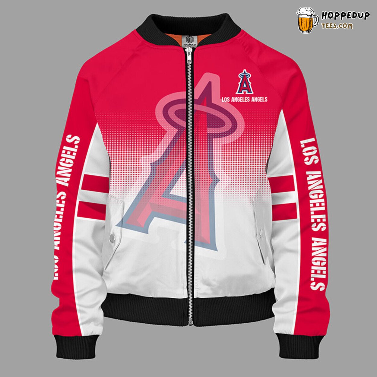 Los Angeles Angels MLB Red Unisex Premium Bomber Jacket Design