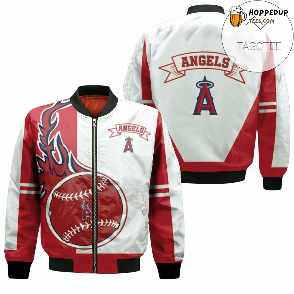 Los Angeles Angels MLB Team Pride Bomber Jacket Exclusive Line