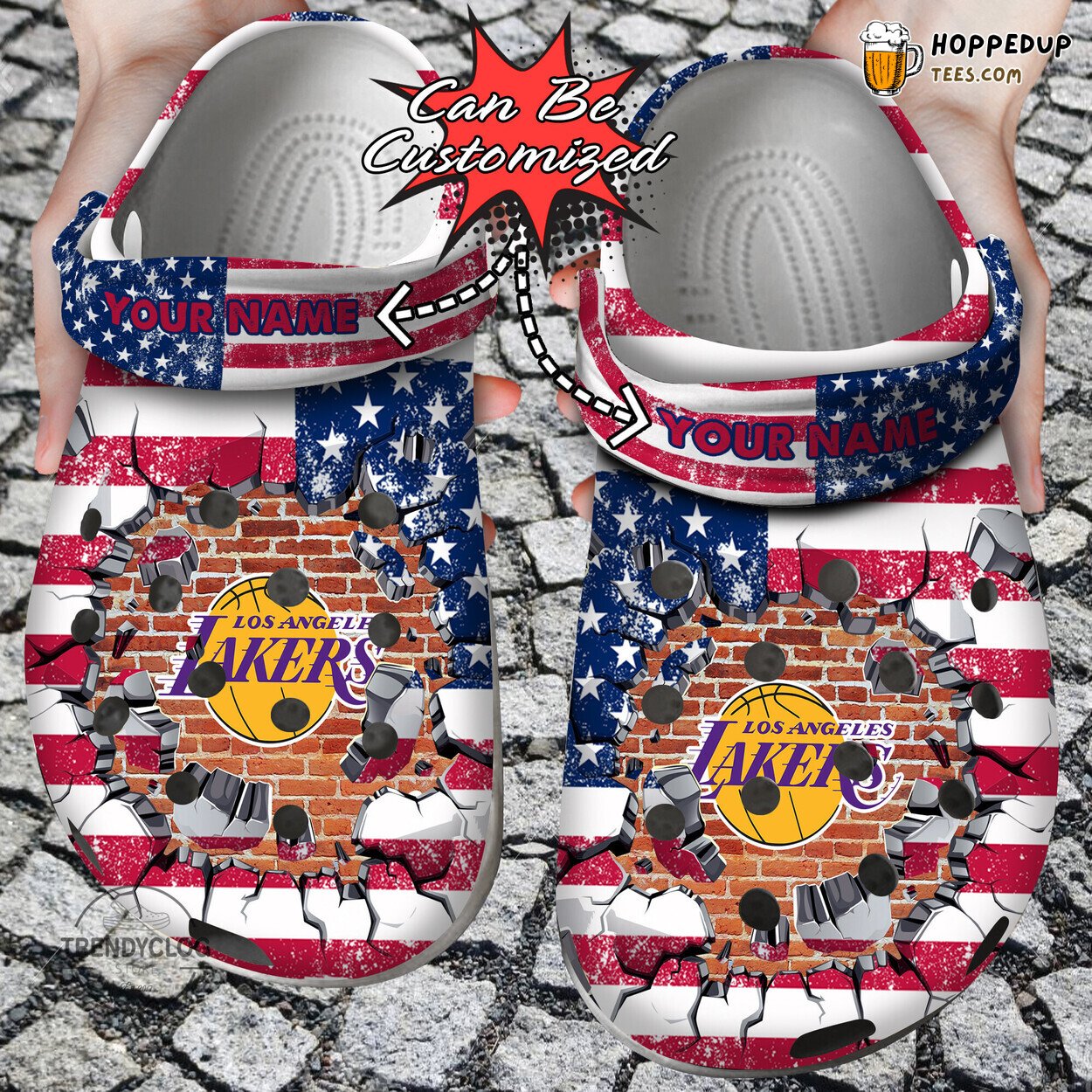 Los Angeles Basketball Personalized Comfortable Unique Clog Shoes
