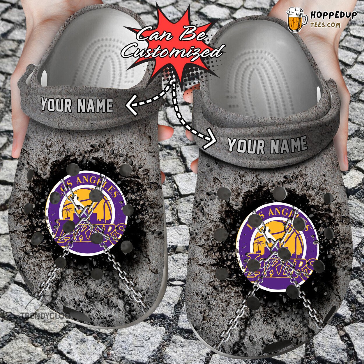 Los Angeles Basketball Personalized Theme Comfortable Clog Shoes