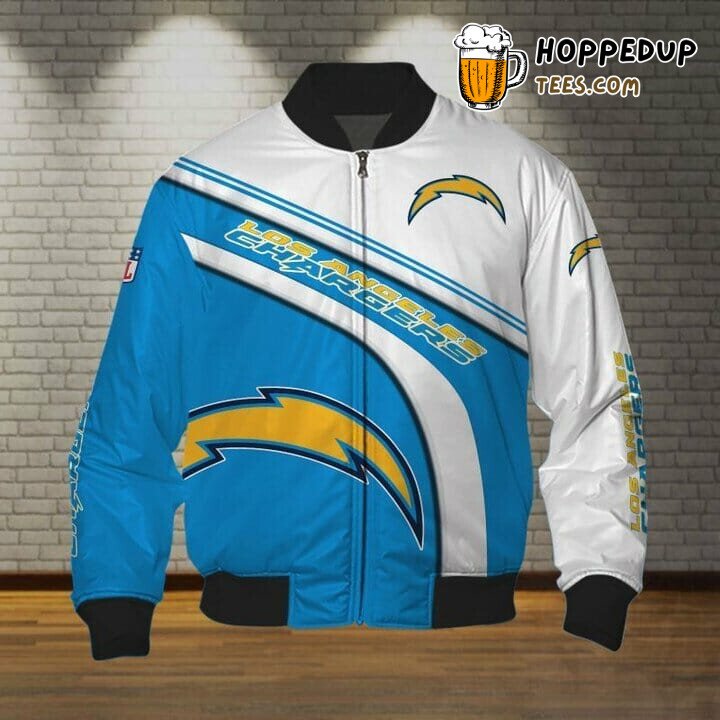 Los Angeles Chargers NFL Blue White Sports Bomber Jacket Gear