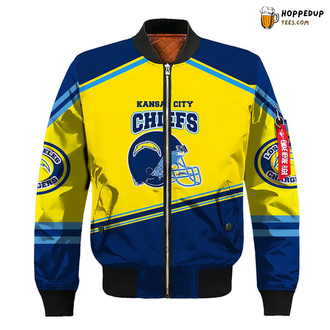 Los Angeles Chargers NFL Unique Yellow Bomber Jacket Design