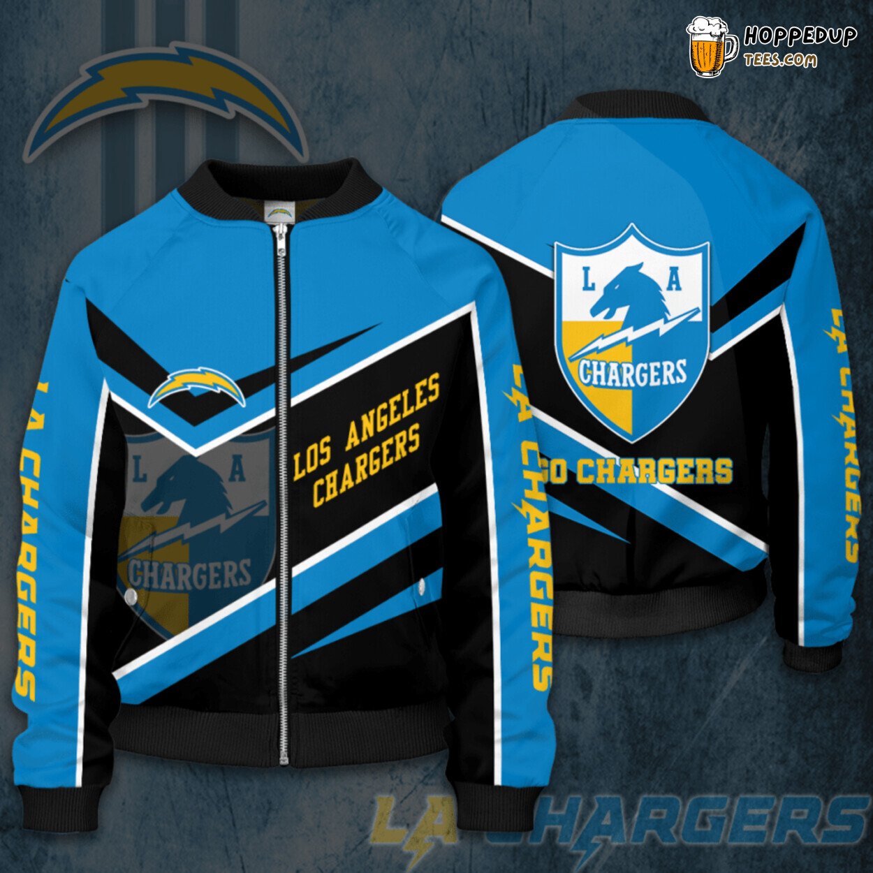 Los Angeles Chargers Official LAC Logo Bomber Jacket