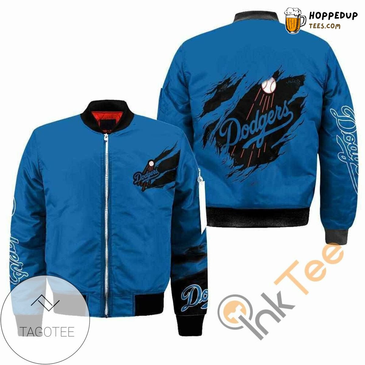 Los Angeles Dodgers Classic Design MLB Official Bomber Jacket Gear