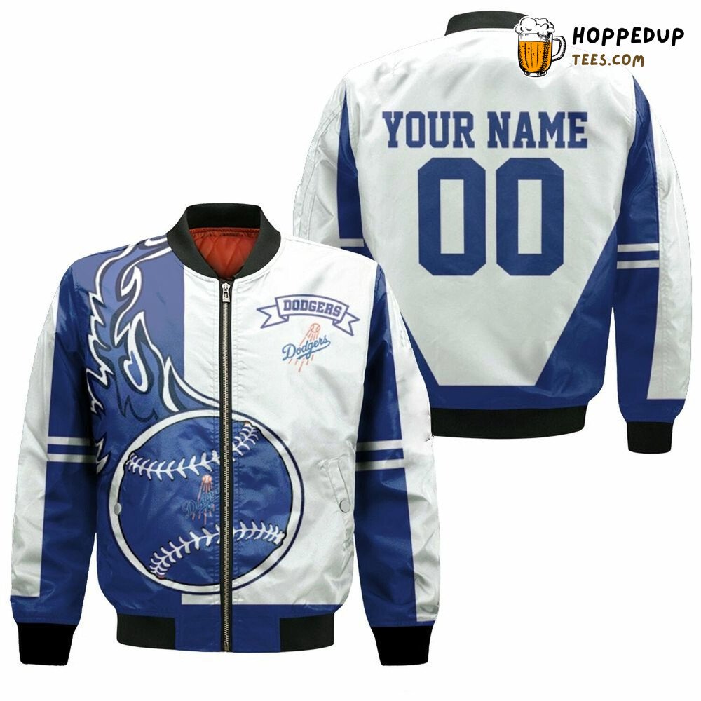 Los Angeles Dodgers MLB Bomber Jacket Exclusive Custom Name Number