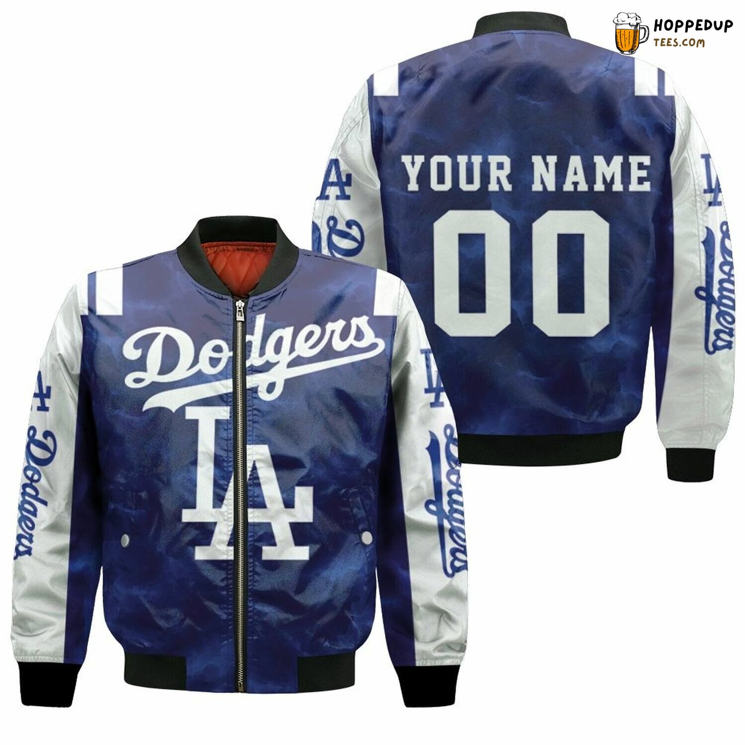 Los Angeles Dodgers MLB Tailored Name & Number Custom Bomber Jacket