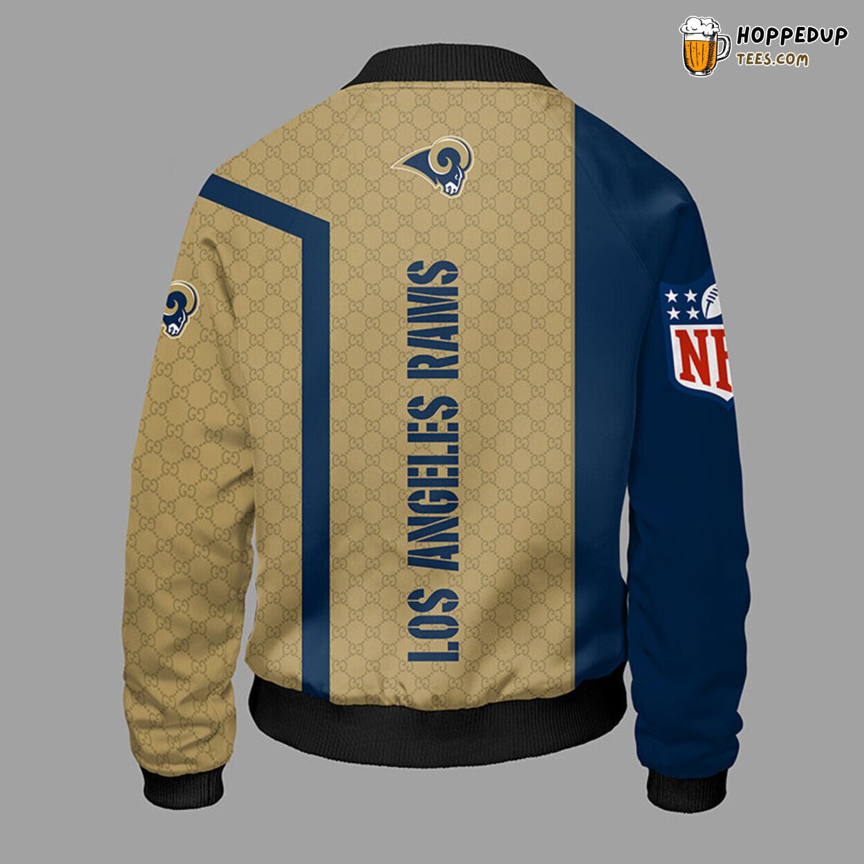 Los Angeles Rams NFL Distinct Blue Unisex Bomber Jacket Style