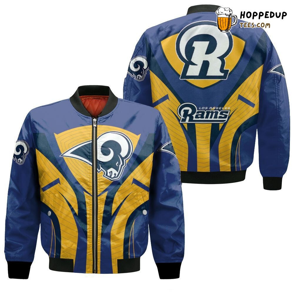 Los Angeles Rams NFL Iconic Logo Version Bomber Jacket Style