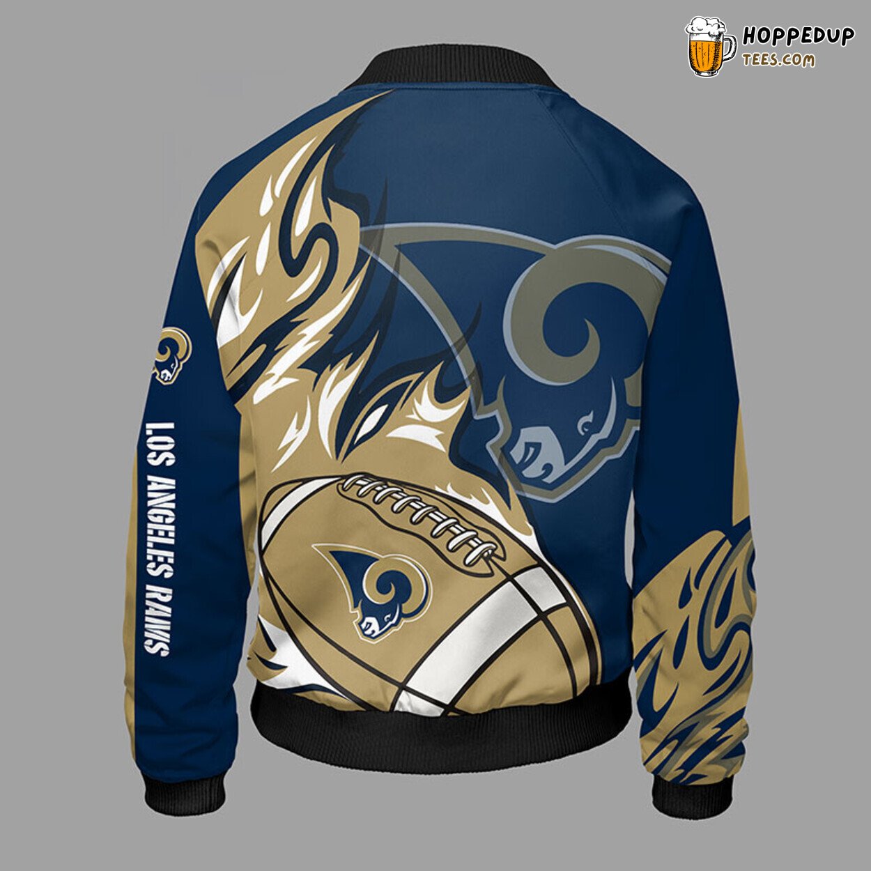 Los Angeles Rams NFL Signature Blue Bomber Jacket Design