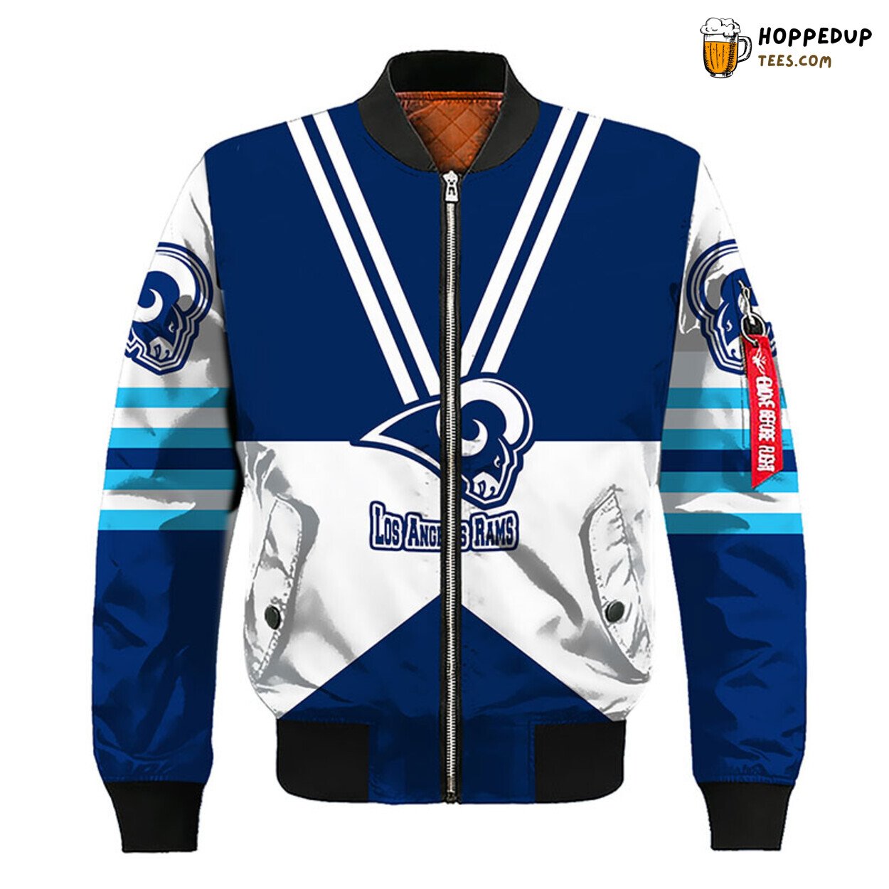Los Angeles Rams NFL Unisex Blue Silver Bomber Jacket Classic