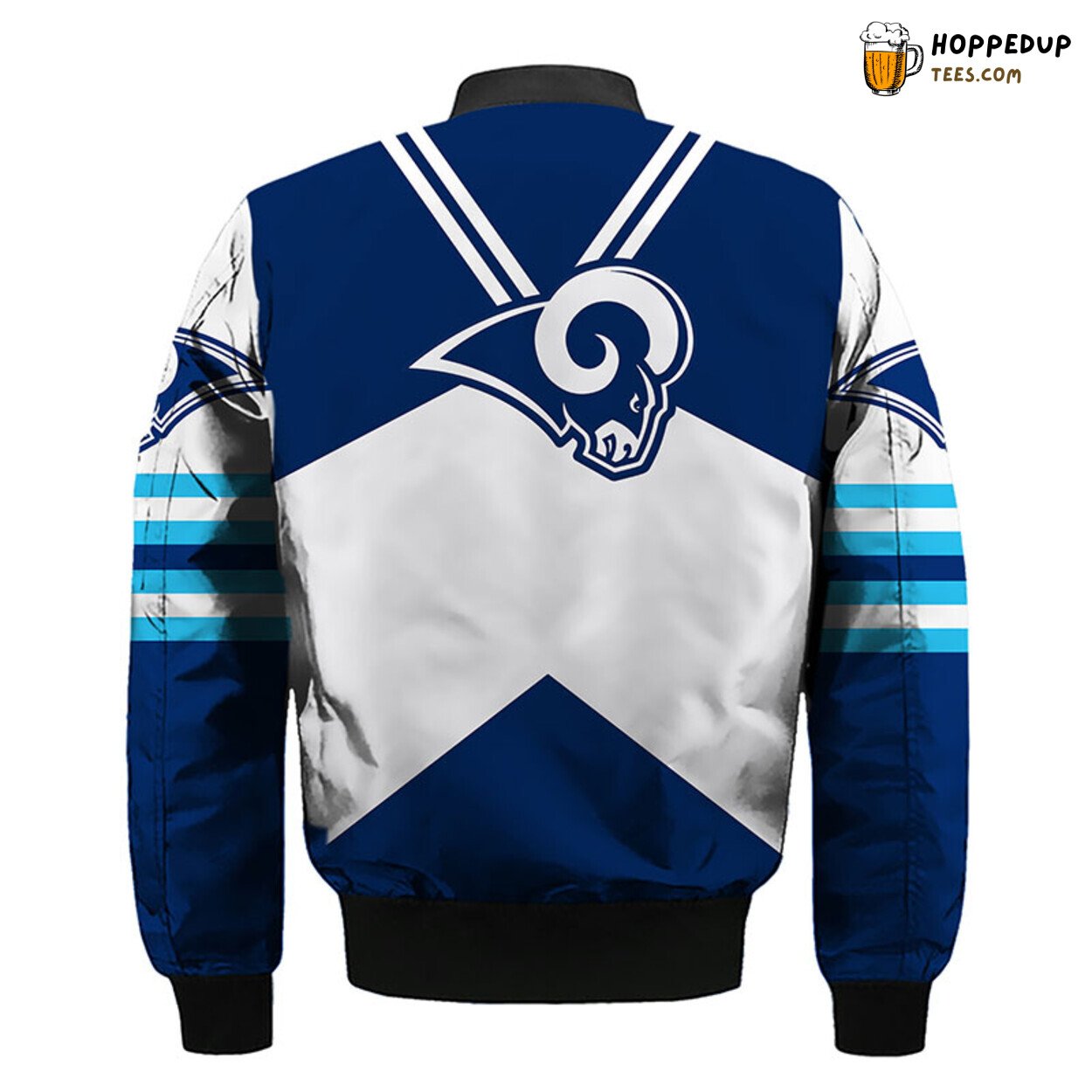 Los Angeles Rams NFL Unisex Blue Silver Bomber Jacket Classic