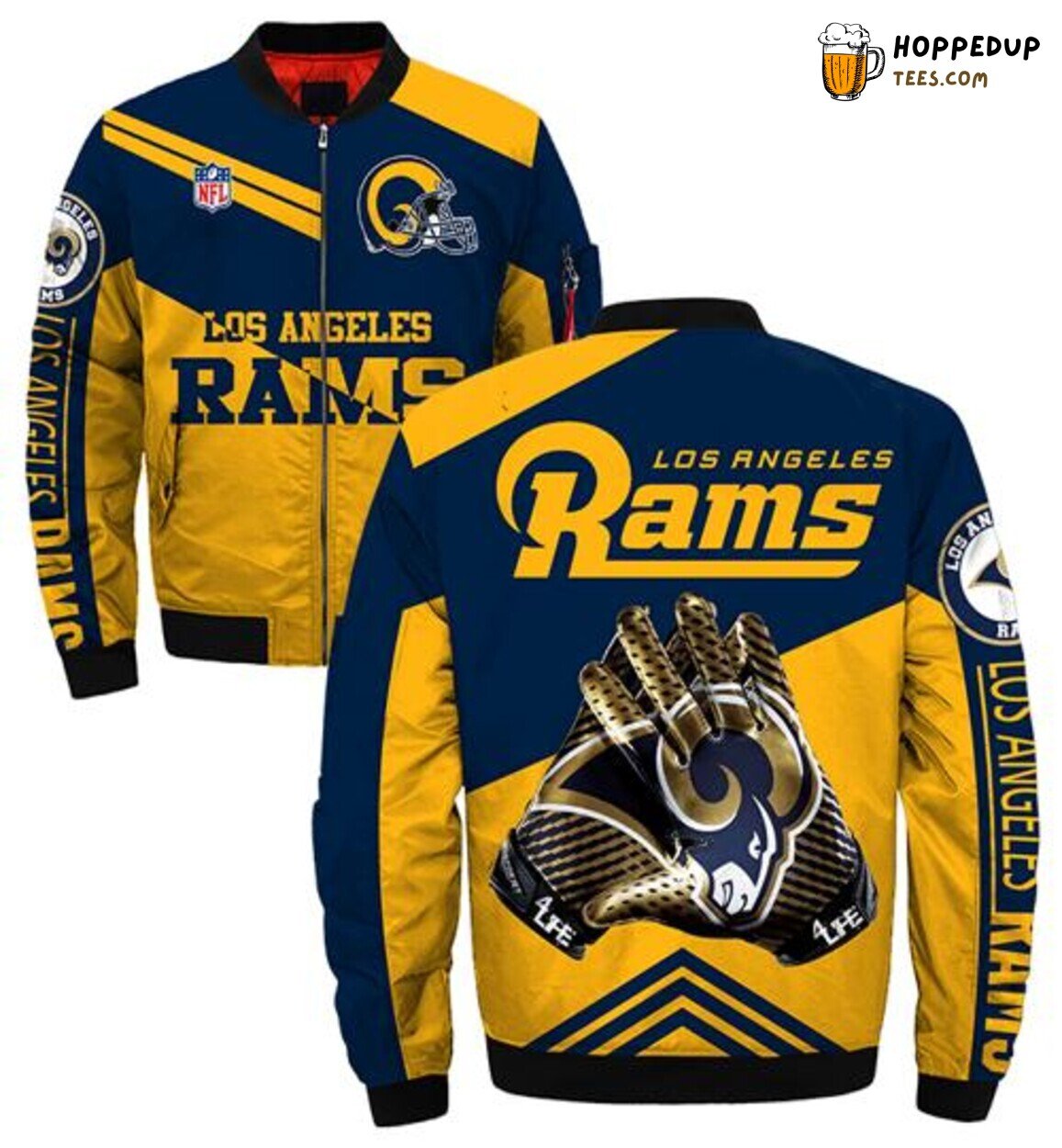 Los Angeles Rams Style1 Winter Bomber Jacket Distinctive Men Gift
