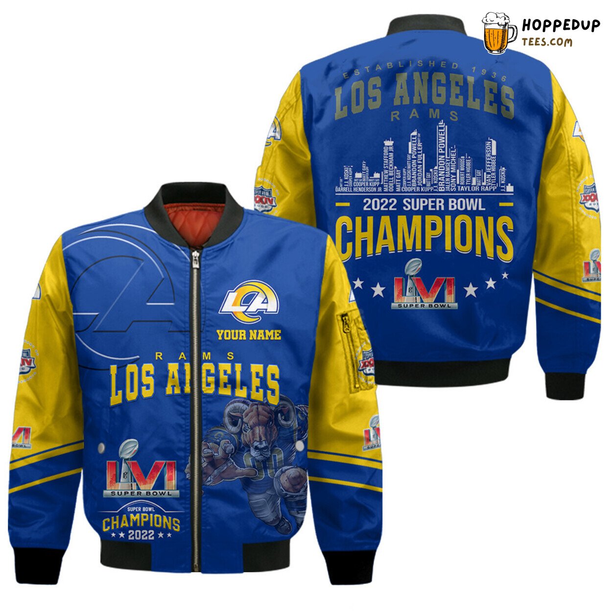 Los Angeles Rams Super Bowl Champions Custom Edition Bomber Jacket