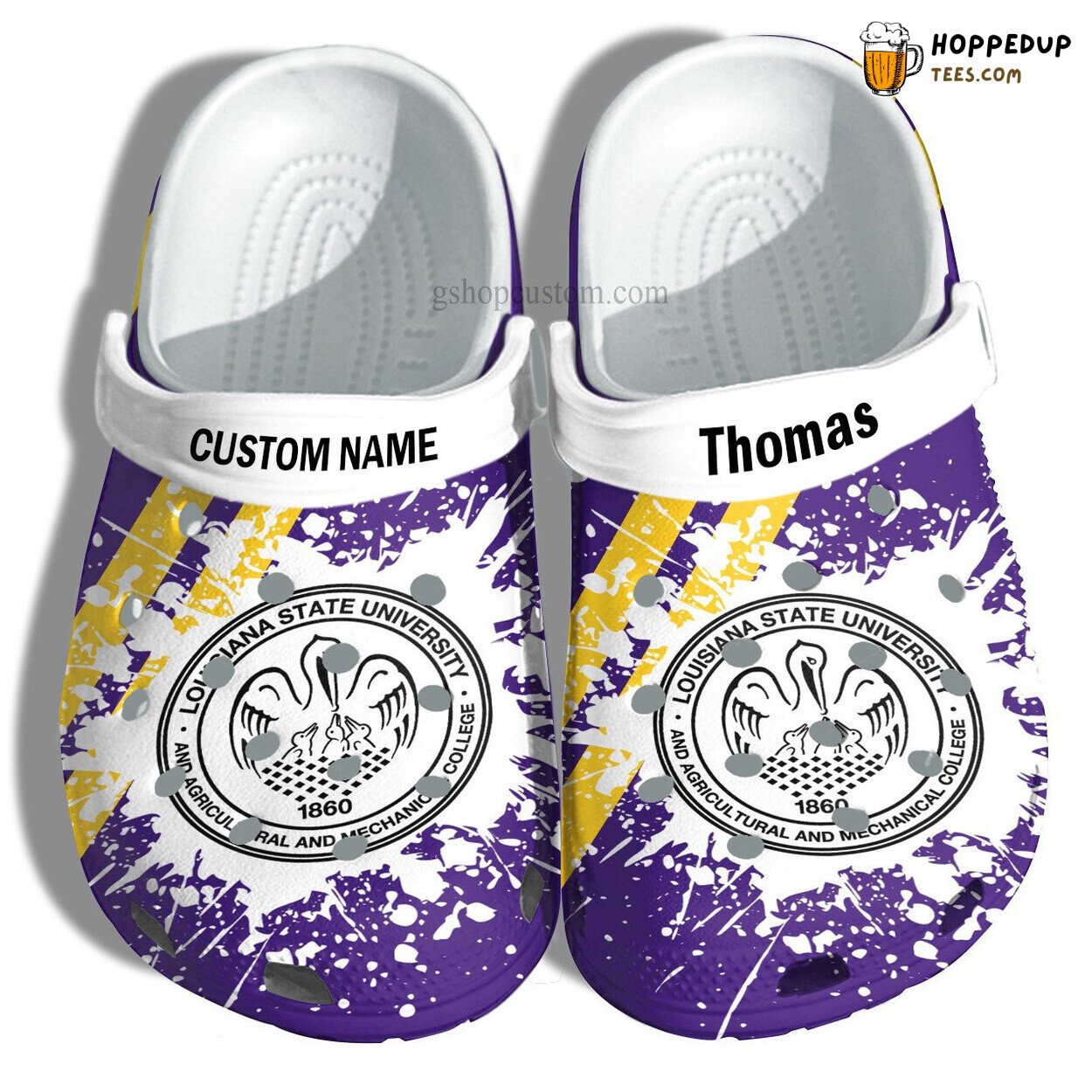 Louisiana State University Custom Graduation Gift Admission Clogs