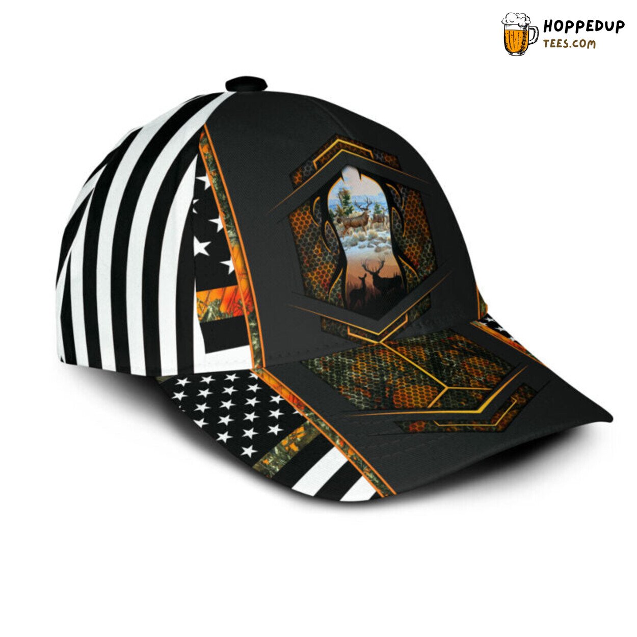 Love Deer Hunting 3D Print Design Classic Elegance Baseball Cap