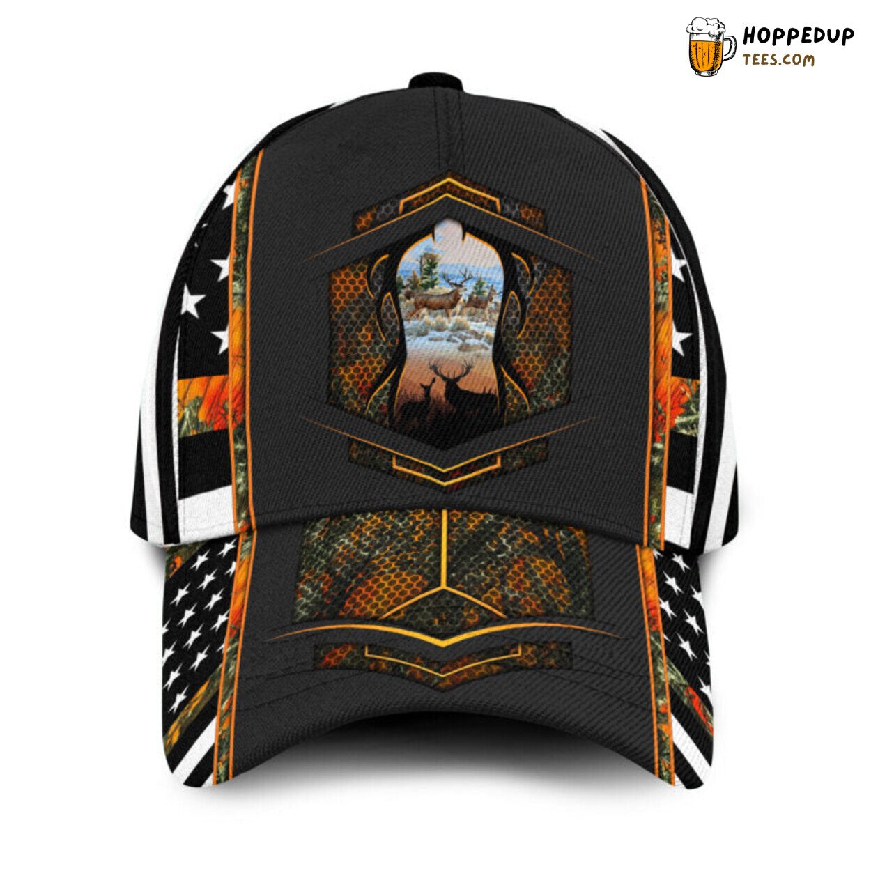 Love Deer Hunting 3D Print Design Classic Elegance Baseball Cap