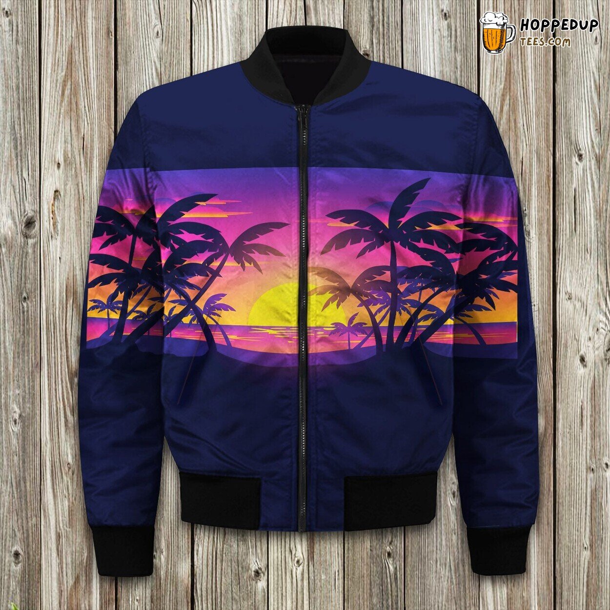 Love Hawaii Islander Passion Winter Bomber Jacket Tropical Design
